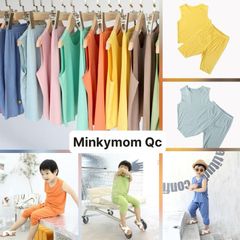 Bộ Đồ Sát Nách Quần Dài Thun Mát Minky Mom Cho Bé - Chất Liệu Cotton An Toàn, Mềm Mại và Thoáng Mát, Xuất Xứ Quảng Châu