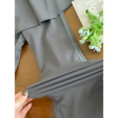 Quần Ống Loe Phối Váy Co Dãn Mềm Mại Cho Bé Gái 1-8 Tuổi - Thời Trang Ambbkids Quảng Châu 2025