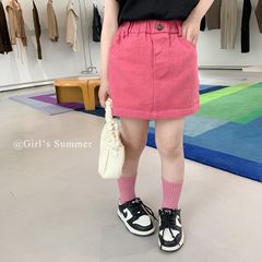 Áo Sơ Mi Thêu Hoa Tay Phồng và Chân Váy Hồng Dễ Thương Cho Bé Gái - Thời Trang Mùa Hè Năng Đ động Ambb Kids