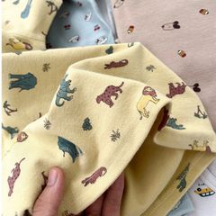 Bộ Quần Áo Ngủ Dài Tay AmbbKids 2025 - Vải Cotton Kháng Khuẩn 10A Dễ Thương Cho Bé Trai và Bé Gái, Thời Trang Thu Đông ấm áp