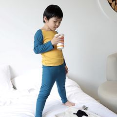Bộ Dài Tay Thun Minky Mom Cho Bé - Áo Thu Đông Phối Màu Cao Cấp, Giữ Ấm Vào Mùa Lạnh, Hàng Quảng Châu