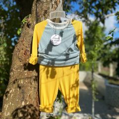 Bộ Dài Tay Thun Minky Mom Cho Bé - Áo Thu Đông Phối Màu Cao Cấp, Giữ Ấm Vào Mùa Lạnh, Hàng Quảng Châu