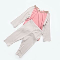 Bộ Dài Tay Thun Minky Mom Cho Bé - Áo Thu Đông Phối Màu Cao Cấp, Giữ Ấm Vào Mùa Lạnh, Hàng Quảng Châu