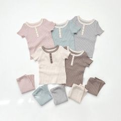 Bộ Cộc Thun Gân Dove LimeBlue Cao Cấp Cho Bé 6-19kg - Thời Trang Xuân Hè 2022, Siêu Đẹp và Thoáng Mát