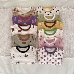 Bộ Đồ Dài Tay Thu Đông AMBB KIDS Cho Bé Trai Gái - Quần Áo Ngủ Xuất Hàn Chất Liệu Thun Thoáng Mát Dễ Thương 2024