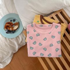 Bộ Đồ Dài Tay Thu Đông AMBB KIDS Cho Bé Trai Gái - Quần Áo Ngủ Xuất Hàn Chất Liệu Thun Thoáng Mát Dễ Thương 2024