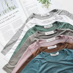 Bộ Dài Tay Thun Lạnh Cạp Cao MinkyMom - Thời Trang Thu Đông Cho Bé, Chất Liệu Cotton Mềm Mại, An Toàn và Thoáng Mát