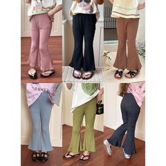 Quần Dài Tăm Mỏng Ống Loe Bé Gái Ambb Kids - Quần Legging Thun Mềm Mại, Thoải Mái Dành Cho Trẻ 1-8 Tuổi Phong Cách Hiện Đại