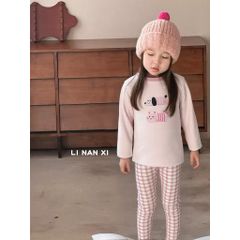 Bộ Đồ Ngủ Dài Tay Lót Nhung Ấm Cho Bé Trai Bé Gái Hàn Quốc - Hoạ Tiết Dễ Thương, Size 90-140, Thích Hợp Mùa Thu Đông 2025