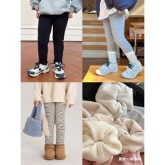 Quần Legging Nỉ Lót Lông Dày Dặn 280g Cho Bé Gái - Thời Trang Mùa Đông Hàn Quốc, Co Dãn Mềm Mại, Phong Cách Năng Động 1-8 Tuổi