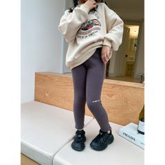 Quần Legging Nỉ Lót Lông Dày Dặn 280g Cho Bé Gái - Thời Trang Mùa Đông Hàn Quốc, Co Dãn Mềm Mại, Phong Cách Năng Động 1-8 Tuổi