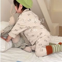 Bộ Pijama Dài Tay Cotton Cao Cấp Cho Bé Trai Bé Gái - Hoạ Tiết Dễ Thương Xuất Hàn 2025 - Thời Trang Trẻ Em Ấm Áp