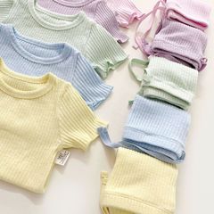[2024] Bộ Cộc Gân Peekaboo Quần Ôm Body Đùi Siêu Yêu Phong Cách Hàn Quốc Cho Bé Bảng Màu Pastel Siêu Ngọt Mới Hè 2023