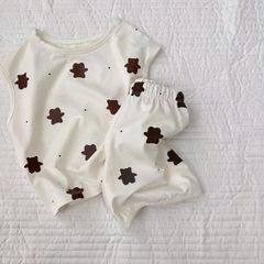 Bộ Đồ Sát Nách Oh Baby Phong Cách Hàn Quốc - Thời Trang Bé Hè 2022, Nhiều Màu, Size đa dạng cho Trẻ từ 4-12 kg