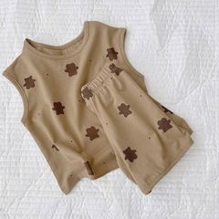 Bộ Đồ Sát Nách Oh Baby Phong Cách Hàn Quốc - Thời Trang Bé Hè 2022, Nhiều Màu, Size đa dạng cho Trẻ từ 4-12 kg
