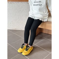 Quần Legging Thun Tăm Co Dãn Mềm Mại Cho Bé Gái 1-8 Tuổi - Thời Trang Thu Đông Hàn Quốc Ambbkids