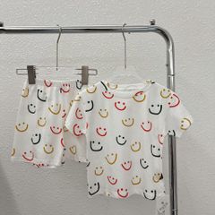 Bộ Quần Áo Cộc Tay 100% Cotton Mềm Mại Cho Bé Trai Bé Gái - Thời Trang Mùa Hè 2023 Họa Tiết Độc Đáo, Thoáng Mát