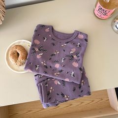 Bộ Quần Áo Ngủ Dài Tay Thu Đông Ambbkids - Chất Liệu Thun Mềm Mịn, Dễ Thương Cho Bé Trai, Bé Gái Kích Thước 80-150