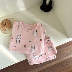 Bộ Quần Áo Ngủ Dài Tay Thu Đông Ambbkids - Chất Liệu Thun Mềm Mịn, Dễ Thương Cho Bé Trai, Bé Gái Kích Thước 80-150