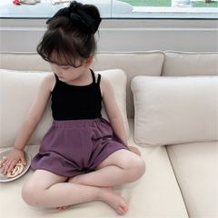 Áo 2 Dây Chéo Lưng Hàn Quốc Cho Bé Gái Mùa Hè 2024 - Phong Cách Năng Động, Tươi Mát, Đủ Màu Sắc