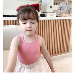 Áo 2 Dây Chéo Lưng Hàn Quốc Cho Bé Gái Mùa Hè 2024 - Phong Cách Năng Động, Tươi Mát, Đủ Màu Sắc