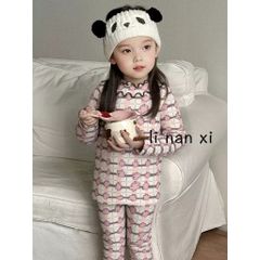 Bộ Quần Áo Dài Tay Cô Gái LINANXI - Cotton Nguyên Chất Mềm Mại, Họa Tiết Dễ Thương, Từ 2-6 Tuổi, Thời Trang Thu Đông 2025
