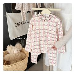Bộ Quần Áo Dài Tay Cô Gái LINANXI - Cotton Nguyên Chất Mềm Mại, Họa Tiết Dễ Thương, Từ 2-6 Tuổi, Thời Trang Thu Đông 2025