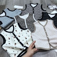 Áo Gile Nhung Lông Cừu Linanxi - Gile Đa Năng Giữ Ấm, Kiểu Dáng Hàn Quốc Cho Bé Trai, Bé Gái, Size 90-130