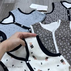 Áo Gile Nhung Lông Cừu Linanxi - Gile Đa Năng Giữ Ấm, Kiểu Dáng Hàn Quốc Cho Bé Trai, Bé Gái, Size 90-130