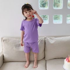 Bộ Cộc Tay Ba Lỗ Thun Gân Happy Baby - Trang Phục Hè Dễ Thương Cho Bé Trai, Bé Gái, Chất Cotton Thoáng Mát, Không Bai, Không Phai