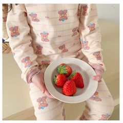 Bộ Quần Áo Dài Tay Thu Đông Cho Bé Gái - Họa Tiết Xinh Xắn, Chất Cotton Mềm Mại, Dễ Thương (Size 90-150)