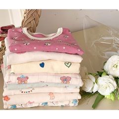 Bộ Quần Áo Dài Tay Thu Đông Cho Bé Gái - Họa Tiết Xinh Xắn, Chất Cotton Mềm Mại, Dễ Thương (Size 90-150)