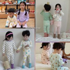 Bộ Dài Tay Cotton Họa Tiết Đáng Yêu Cho Bé - Thời Trang Thu Đông Siêu Xinh 2023, Đủ Size 1-6 Tuổi, Thoải Mái Chơi Đùa