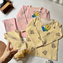 Bộ Dài Tay Cotton Họa Tiết Đáng Yêu Cho Bé - Thời Trang Thu Đông Siêu Xinh 2023, Đủ Size 1-6 Tuổi, Thoải Mái Chơi Đùa