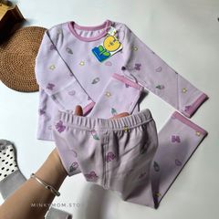 Bộ Dài Tay Cotton Họa Tiết Đáng Yêu Cho Bé - Thời Trang Thu Đông Siêu Xinh 2023, Đủ Size 1-6 Tuổi, Thoải Mái Chơi Đùa