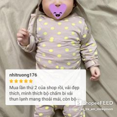 Bộ Dài Tay Chấm Bi Hoa Quả MinkyMom - Thời Trang Trẻ Em Chính Hãng Quảng Châu, Chất Liệu Thun Lạnh Mềm Mại, Siêu Cute