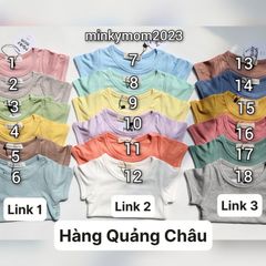 Bộ Cộc Đùi Thun Tăm Cạp Cao MinkyMom Quảng Châu Cho Bé Trai Bé Gái - Thoáng Mát, Nhiều Màu Sắc, Hè 2023