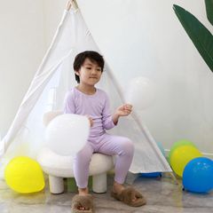 [Minkymom] Bộ Đồ Ngủ Dài Tay, Bộ Quần Áo Thun Tăm Cạp Cao MINKYMOM QUẢNG CHÂU Chống Muỗi Mặc Mùa Mưa 2025