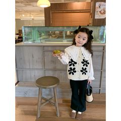 Áo Gile Len Kết Hợp Áo Sơ Mi Dài Tay Cho Bé Gái - Phong Cách Thu Đông Hàn Quốc, Size 90-150, Thời Trang Nữ 2023