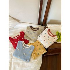Bộ Quần Áo Ngủ Dài Tay AMBB KIDS 2024 - Đồ Ngủ Không Xương Cho Bé Trai Bé Gái, Chất Liệu Thun Thoáng Mát, Dễ Thương