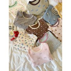 Bộ Quần Áo Ngủ Dài Tay AMBB KIDS 2024 - Đồ Ngủ Không Xương Cho Bé Trai Bé Gái, Chất Liệu Thun Thoáng Mát, Dễ Thương