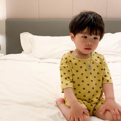 Bộ Cộc Tay Chấm Bi Thun Lạnh Minky Mom Cho Bé - Chất Liệu Cotton Mềm Mại, An Toàn và Thoáng Mát, Size Đa Dạng Từ 6-26kg
