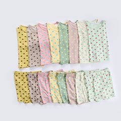 Bộ Cộc Tay Chấm Bi Thun Lạnh Minky Mom Cho Bé - Chất Liệu Cotton Mềm Mại, An Toàn và Thoáng Mát, Size Đa Dạng Từ 6-26kg
