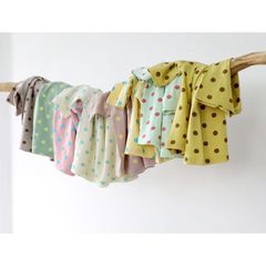 Bộ Cộc Tay Chấm Bi Thun Lạnh Minky Mom Cho Bé - Chất Liệu Cotton Mềm Mại, An Toàn và Thoáng Mát, Size Đa Dạng Từ 6-26kg