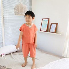 Bộ Cộc Cotton Lạnh MINKYMOM 2023 - Quần Lửng Thoáng Mát Cho Bé Ngày Hè, Dành Cho Bé Đi Học, Siêu Thoải Mái, Hút Ẩm Tốt