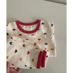 Bộ Đồ Dài Tay Thu Đông Hàn Quốc Cho Bé Trai Gái - Bộ Quần Áo Mặc Nhà Đi Học, Chất Cotton Dày Dạn, Ấm Áp Mùa Lạnh