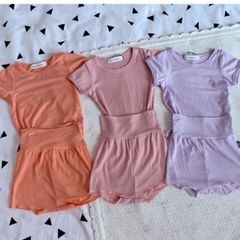 Bộ Cộc Thun Lạnh Minky Mom Cao Cấp - 16 Màu Ngọt Ngào, Thoáng Mát Cho Bé - Quần Chip Nằm Điều Hòa Thời Trang Trẻ Em