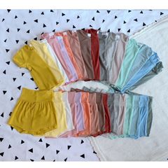 Bộ Cộc Thun Lạnh Minky Mom Cao Cấp - 16 Màu Ngọt Ngào, Thoáng Mát Cho Bé - Quần Chip Nằm Điều Hòa Thời Trang Trẻ Em