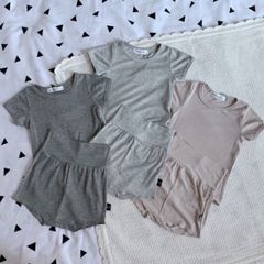 Bộ Cộc Thun Lạnh Minky Mom Cao Cấp - 16 Màu Ngọt Ngào, Thoáng Mát Cho Bé - Quần Chip Nằm Điều Hòa Thời Trang Trẻ Em
