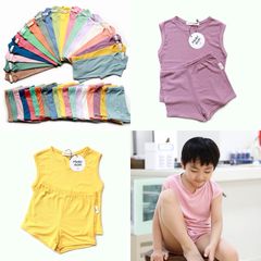 Bộ Sát Nách Thun Tăm MinkyMom Quảng Châu - Quần Áo Mùa Hè Cho Bé Trai, Bé Gái, Chất Liệu Cotton Thoáng Mát, Form Chuẩn